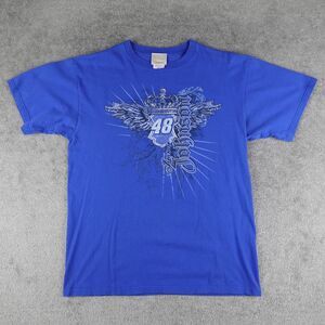 Chase Authentics Shirt Men L Blue Jimmie Johnson NASCAR Tee Hendrick Motorsports